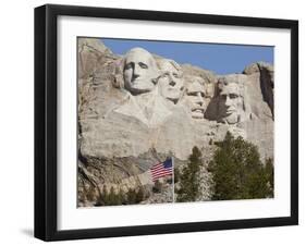 Mount Rushmore Carved into Black Hills, Mount Rushmore National Monument, South Dakota, Usa-Paul Souders-Framed Photographic Print