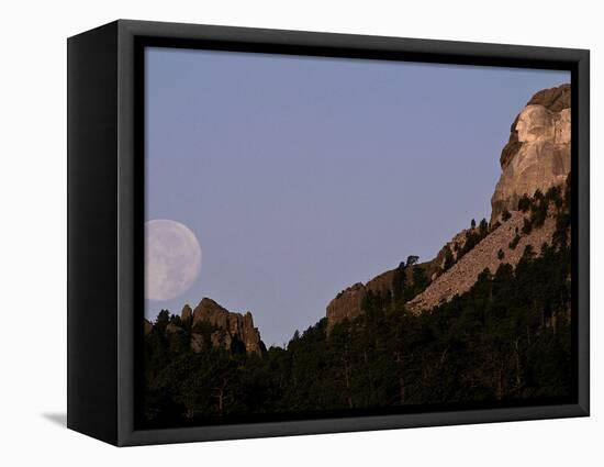 Mount Rushmore Cleaning-Charlie Riedel-Framed Stretched Canvas