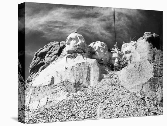 Mount Rushmore Construction-null-Stretched Canvas