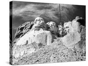 Mount Rushmore Construction-null-Stretched Canvas