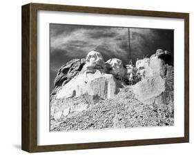 Mount Rushmore Construction-null-Framed Photographic Print