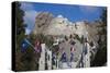 Mount Rushmore National Memorial, Avenue of Flags, South Dakota, USA-Walter Bibikow-Stretched Canvas