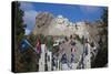 Mount Rushmore National Memorial, Avenue of Flags, South Dakota, USA-Walter Bibikow-Stretched Canvas