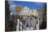 Mount Rushmore National Memorial, Avenue of Flags, South Dakota, USA-Walter Bibikow-Stretched Canvas