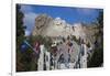 Mount Rushmore National Memorial, Avenue of Flags, South Dakota, USA-Walter Bibikow-Framed Photographic Print