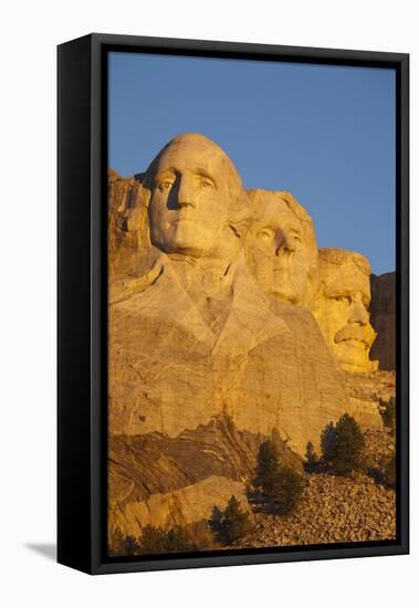 Mount Rushmore National Memorial, Keystone, South Dakota, USA-Walter Bibikow-Framed Stretched Canvas