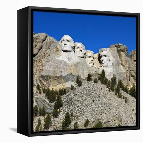 Mount Rushmore National Memorial-Ron Chapple-Framed Stretched Canvas