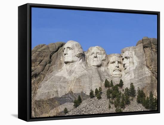 Mount Rushmore National Monument, Keystone, South Dakota, USA-Walter Bibikow-Framed Stretched Canvas