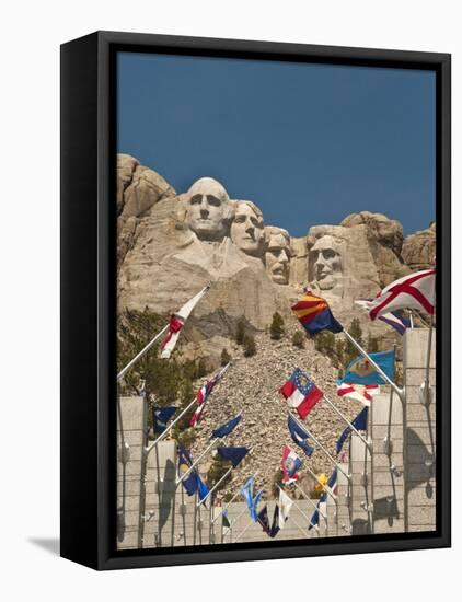 Mount Rushmore National Monument, South Dakota, United States of America, North America-John Woodworth-Framed Stretched Canvas