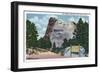 Mount Rushmore National Park, South Dakota - View of the Mt. Rushmore Memorial, c.1935-Lantern Press-Framed Art Print