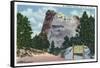 Mount Rushmore National Park, South Dakota - View of the Mt. Rushmore Memorial, c.1935-Lantern Press-Framed Stretched Canvas