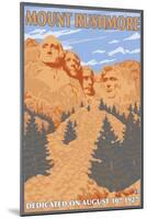 Mount Rushmore National Park, South Dakota-Lantern Press-Mounted Art Print