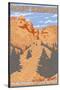 Mount Rushmore National Park, South Dakota-Lantern Press-Stretched Canvas