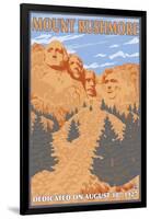 Mount Rushmore National Park, South Dakota-Lantern Press-Framed Art Print