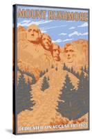 Mount Rushmore National Park, South Dakota-Lantern Press-Stretched Canvas