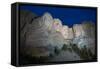 Mount Rushmore Nightfall-Steve Gadomski-Framed Stretched Canvas