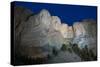 Mount Rushmore Nightfall-Steve Gadomski-Stretched Canvas