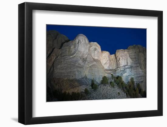 Mount Rushmore Nightfall-Steve Gadomski-Framed Photographic Print