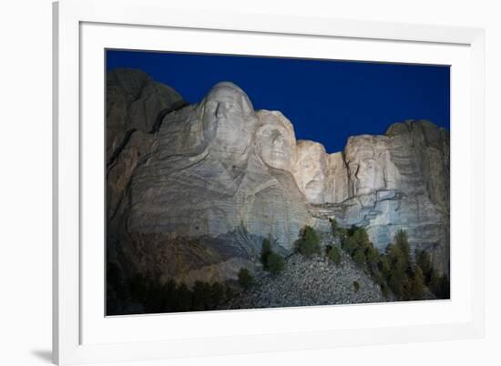 Mount Rushmore Nightfall-Steve Gadomski-Framed Photographic Print