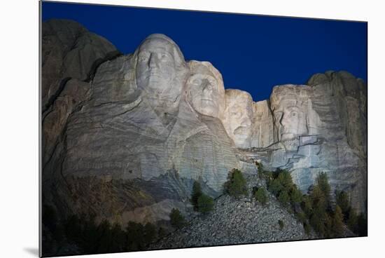 Mount Rushmore Nightfall-Steve Gadomski-Mounted Photographic Print
