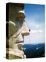 Mount Rushmore Repairman Working on Lincoln's Nose-Bettmann-Stretched Canvas