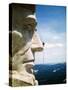 Mount Rushmore Repairman Working on Lincoln's Nose-Bettmann-Stretched Canvas