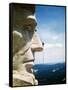 Mount Rushmore Repairman Working on Lincoln's Nose-Bettmann-Framed Stretched Canvas