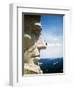 Mount Rushmore Repairman Working on Lincoln's Nose-Bettmann-Framed Premium Photographic Print