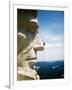 Mount Rushmore Repairman Working on Lincoln's Nose-Bettmann-Framed Photographic Print