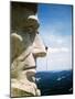 Mount Rushmore Repairman Working on Lincoln's Nose-Bettmann-Mounted Photographic Print