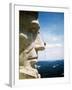 Mount Rushmore Repairman Working on Lincoln's Nose-Bettmann-Framed Photographic Print