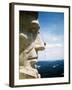 Mount Rushmore Repairman Working on Lincoln's Nose-Bettmann-Framed Photographic Print