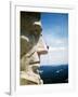 Mount Rushmore Repairman Working on Lincoln's Nose-Bettmann-Framed Photographic Print