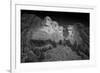 Mount Rushmore South Dakota Dawn BW-Steve Gadomski-Framed Photographic Print