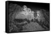Mount Rushmore South Dakota Dawn BW-Steve Gadomski-Framed Stretched Canvas