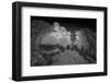 Mount Rushmore South Dakota Dawn BW-Steve Gadomski-Framed Premium Photographic Print