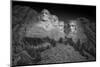 Mount Rushmore South Dakota Dawn BW-Steve Gadomski-Mounted Photographic Print