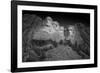 Mount Rushmore South Dakota Dawn BW-Steve Gadomski-Framed Photographic Print