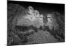 Mount Rushmore South Dakota Dawn BW-Steve Gadomski-Mounted Photographic Print