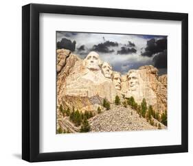 Mount Rushmore South Dakota-null-Framed Art Print