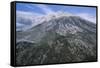 Mount Saint Helens Erupting-Brad Zuckoff-Framed Stretched Canvas