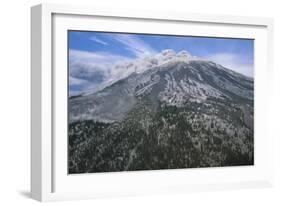 Mount Saint Helens Erupting-Brad Zuckoff-Framed Photographic Print