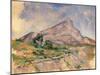 Mount Sainte-Victoire, 1897-1898-Paul Cézanne-Mounted Giclee Print