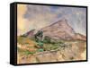 Mount Sainte-Victoire, 1897-1898-Paul Cézanne-Framed Stretched Canvas