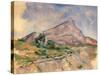 Mount Sainte-Victoire, 1897-1898-Paul Cézanne-Stretched Canvas