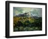 Mount Sainte-Victoire, 1906-Paul Cézanne-Framed Giclee Print