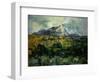 Mount Sainte-Victoire, 1906-Paul Cézanne-Framed Giclee Print