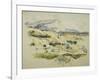 Mount Sainte Victoire looking towards Lauves-Paul Cézanne-Framed Giclee Print