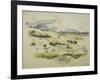 Mount Sainte Victoire looking towards Lauves-Paul Cézanne-Framed Giclee Print