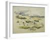 Mount Sainte Victoire looking towards Lauves-Paul Cézanne-Framed Giclee Print